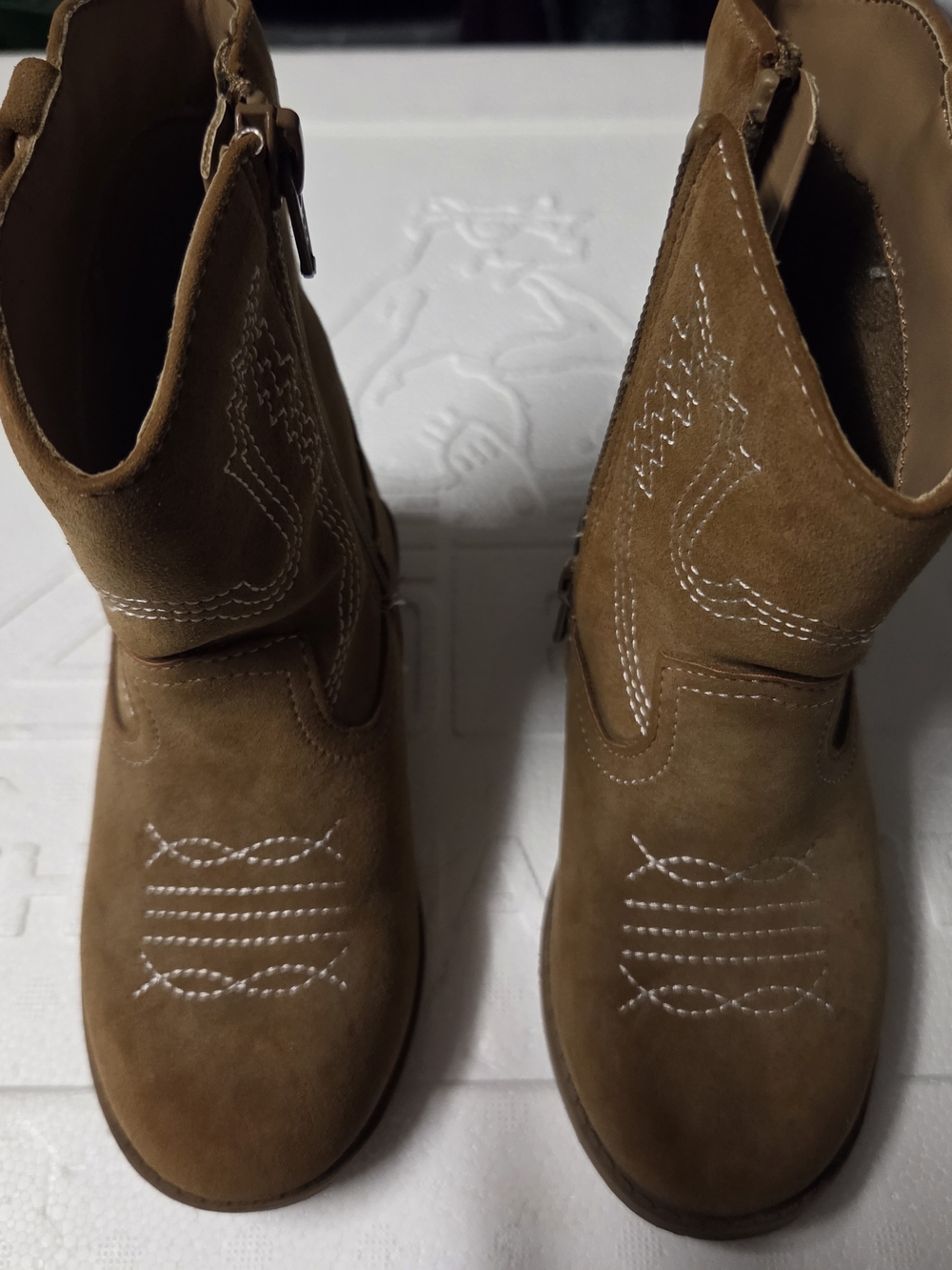 The Children's Place Brown Suede Kids Western Boots
